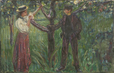 Edvard Munch,  Ο Αδάμ και η Εύα κάτω από τη μηλιά. 1909. Μουσείο Munch. Όσλο.